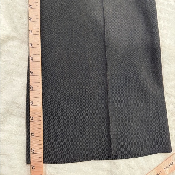 HUGO BOSS Men Grey Virgin Wool Dress Pants Trousers flat front 34R - Picture 7 of 7